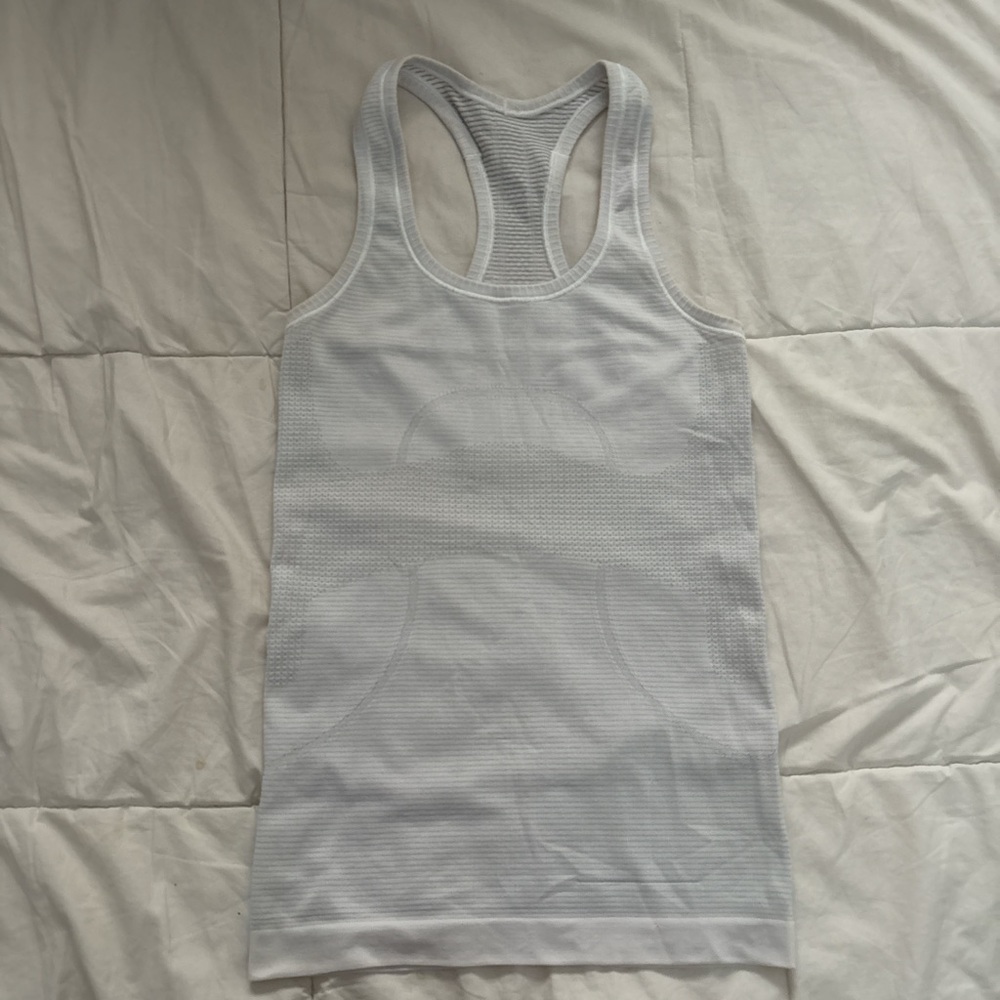 Lululemon Women's White Racerback Tank Top